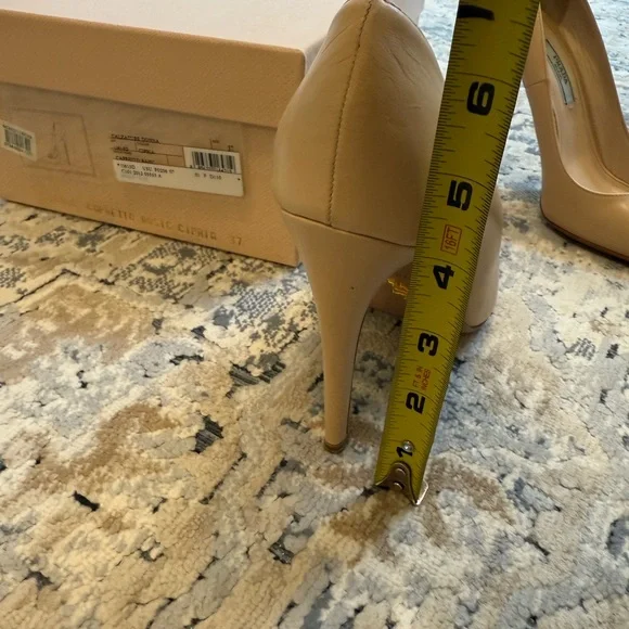 Prada Capretto Basic Leather Pumps 37 - Picture 3 of 9